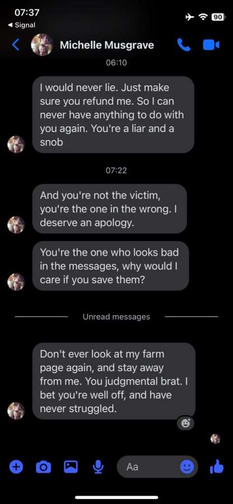Jamie Monachino Screenshot of Messages