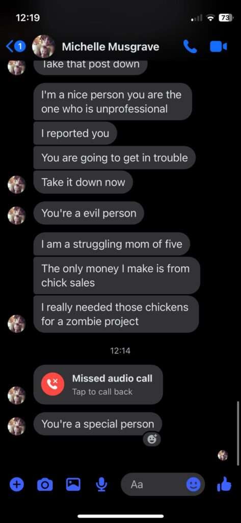Jamie Monachino Screenshot of Messages