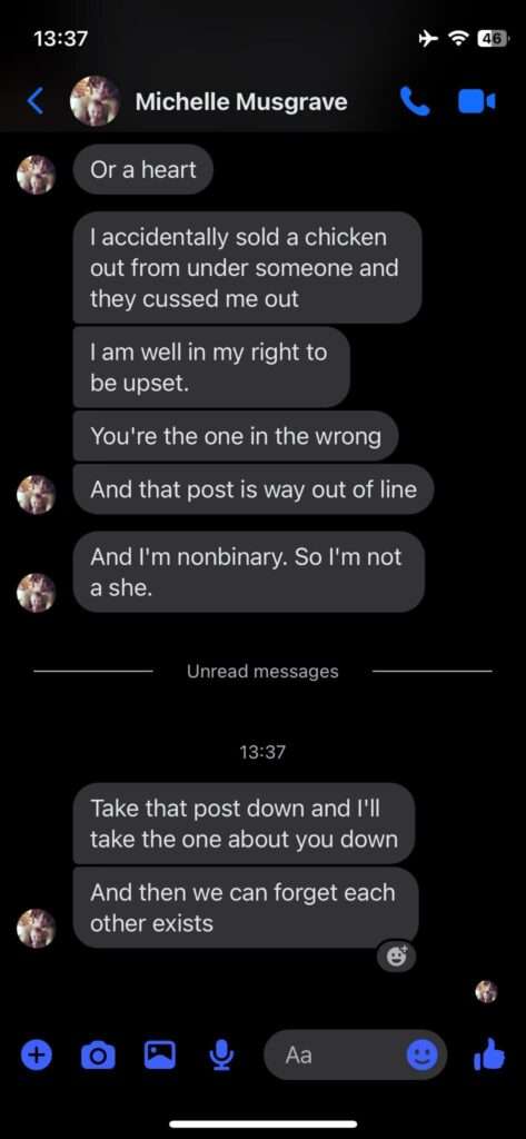 Jamie Monachino Screenshot of Messages