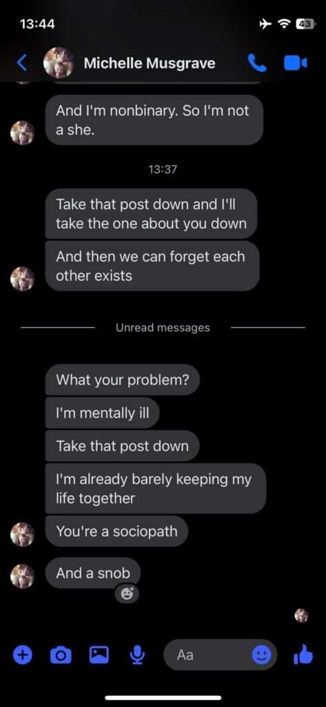 Jamie Monachino Screenshot of Messages