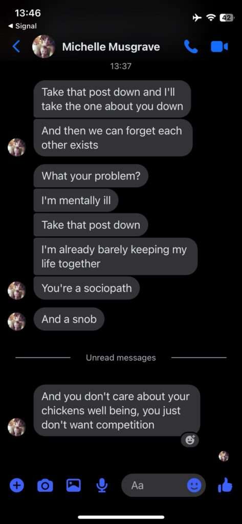 Jamie Monachino Screenshot of Messages