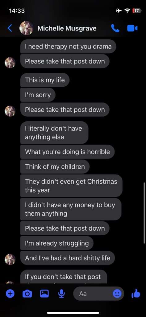 Jamie Monachino Screenshot of Messages
