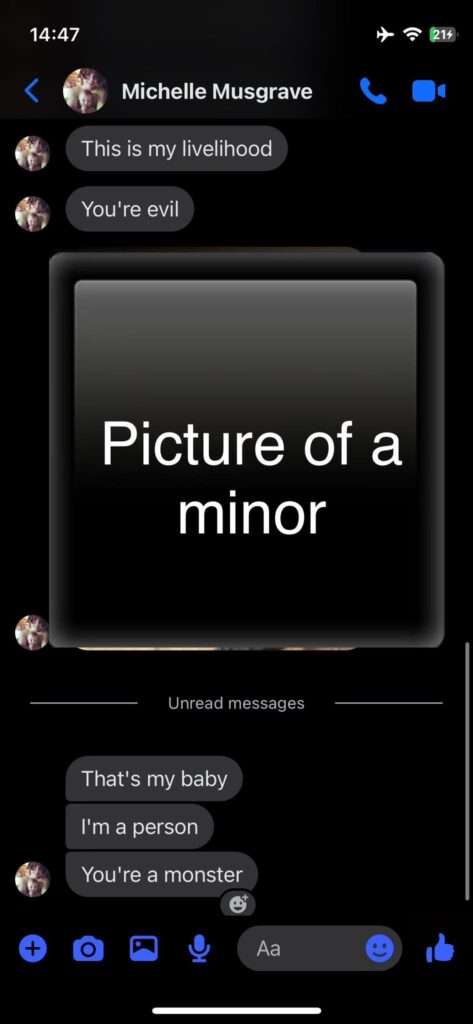 Jamie Monachino Screenshot of Messages