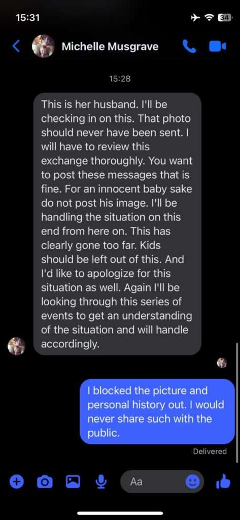 Jamie Monachino Screenshot of Messages
