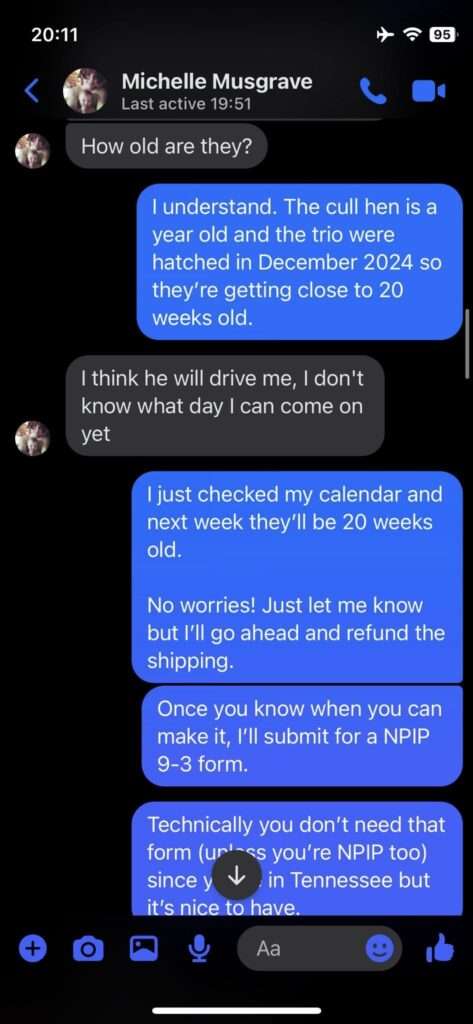 Jamie Monachino Screenshot of Messages