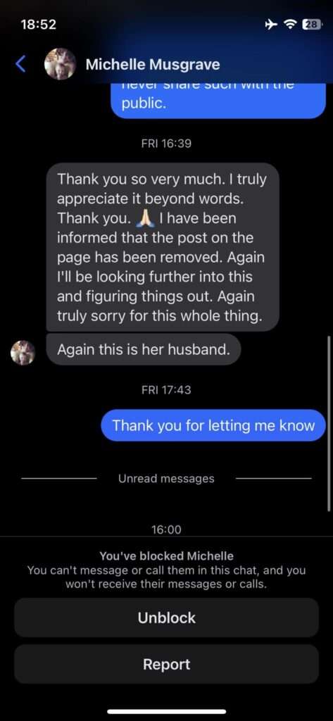 Jamie Monachino Screenshot of Messages