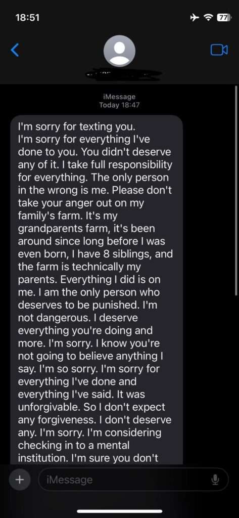 Jamie Monachino Screenshot of Messages