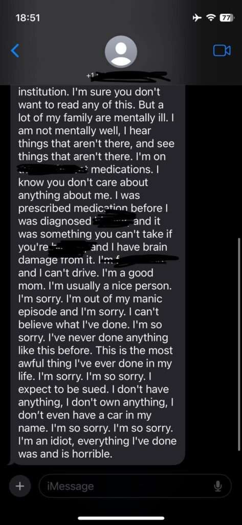 Jamie Monachino Screenshot of Messages