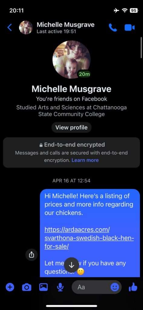 Jamie Monachino Screenshot of Messages
