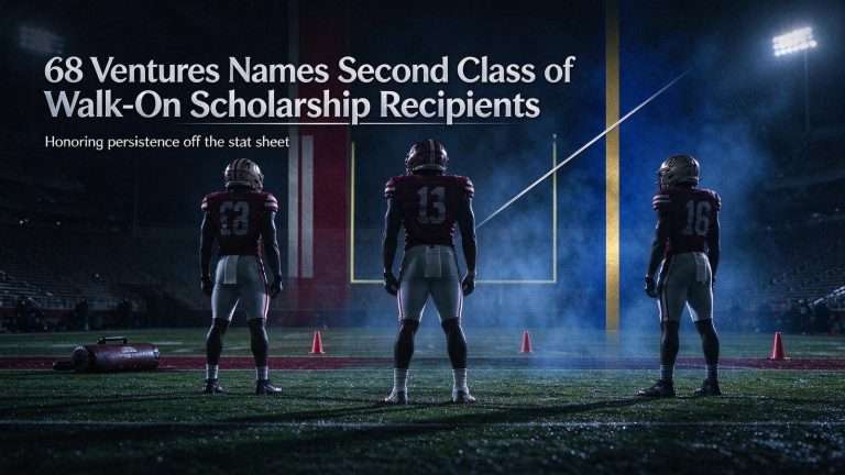 Illustration for the news story: 68 Ventures Names Second Class of Walk-On Scholarship Recipients