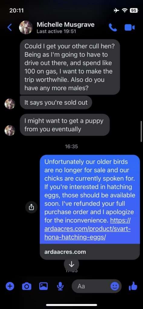 Jamie Monachino Screenshot of Messages