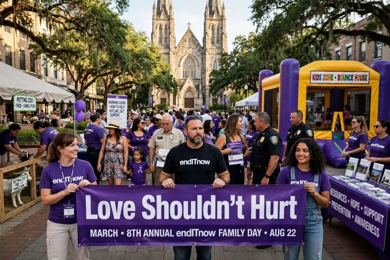 Illustration for the news story: 8th Annual endITnow Family Day, ‘Love Shouldn’t Hurt’ March Set for Aug. 22 in Downtown Mobile