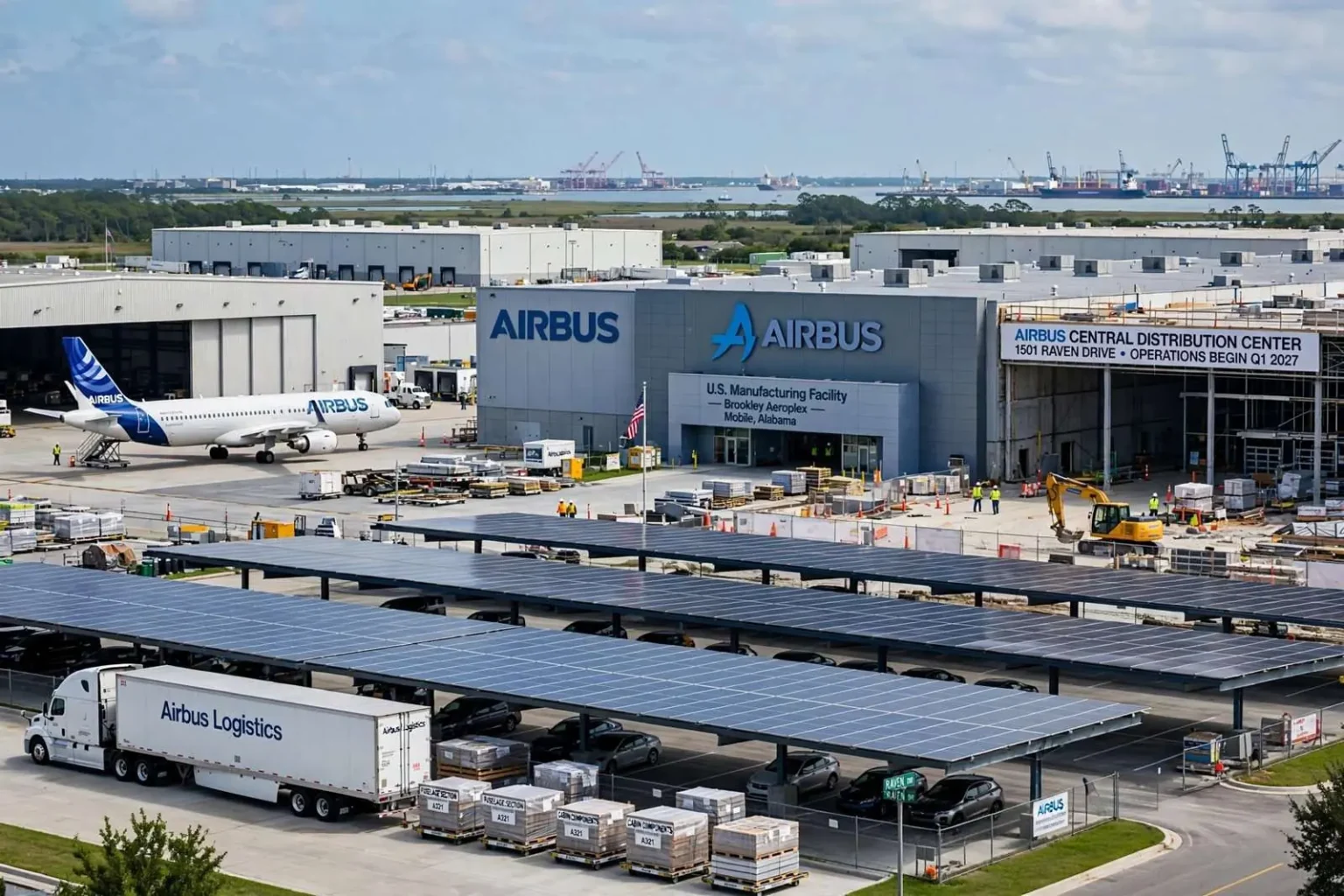 Illustration for the news story: Airbus to Invest $82 Million, Add 50 Jobs at Mobile Operations