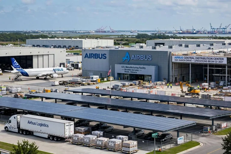 Illustration for the news story: Airbus to Invest $82 Million, Add 50 Jobs at Mobile Operations