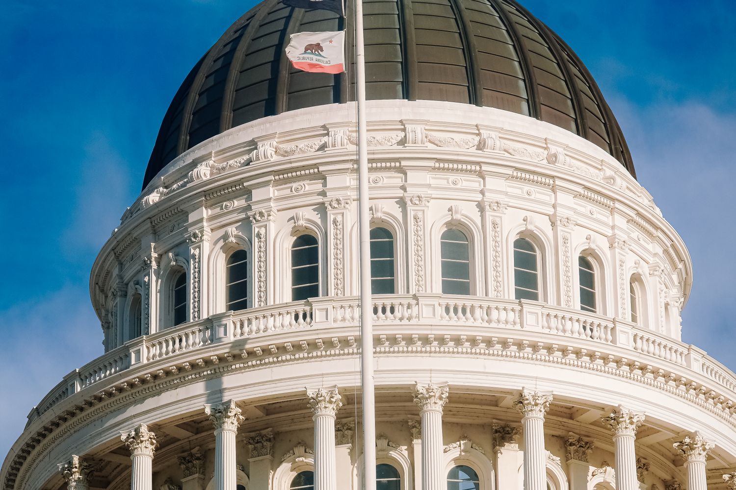 Dome of a state capitol building