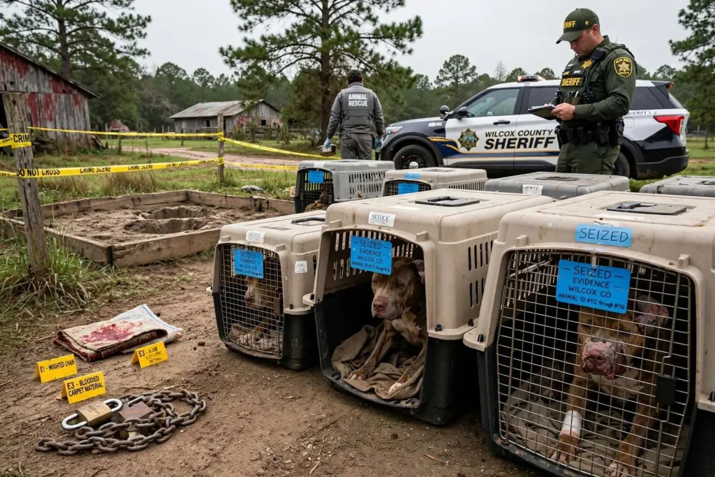 Illustration for the news story: Alabama Man Pleads Guilty to Federal Gun, Dogfighting Charges