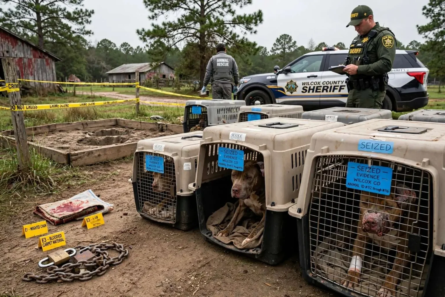 Illustration for the news story: Alabama Man Pleads Guilty to Federal Gun, Dogfighting Charges