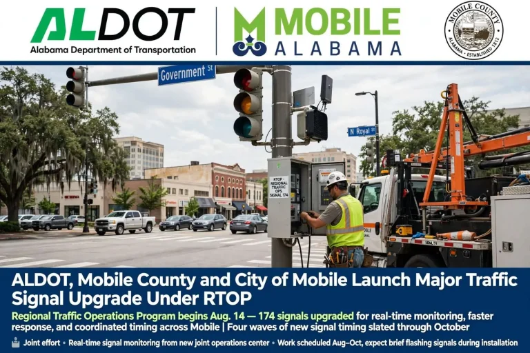 Illustration for the news story: ALDOT, Mobile County and City of Mobile Launch Major Traffic Signal Upgrade Under RTOP