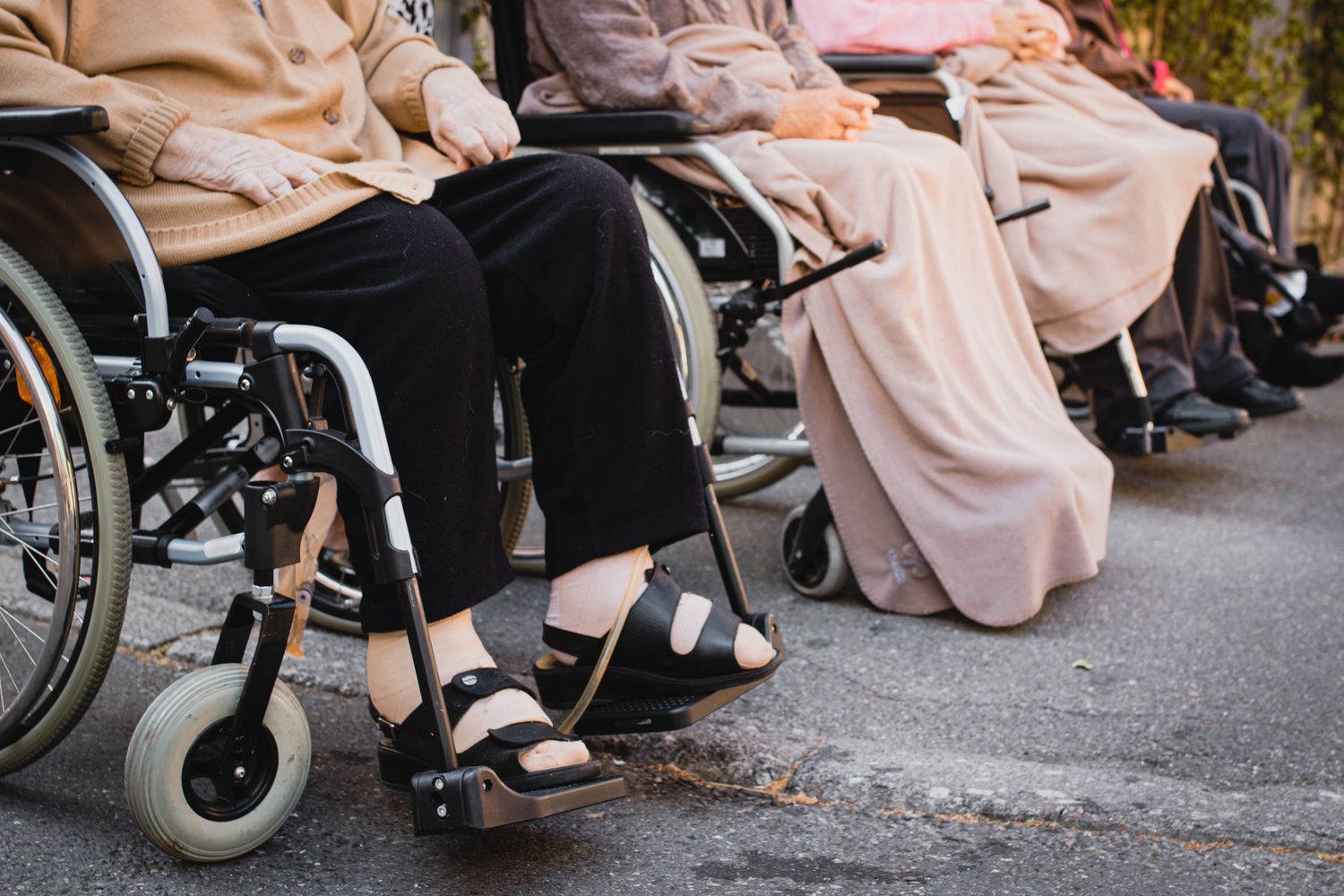Group of adults with developmental disabilities gathered for a daytime activity