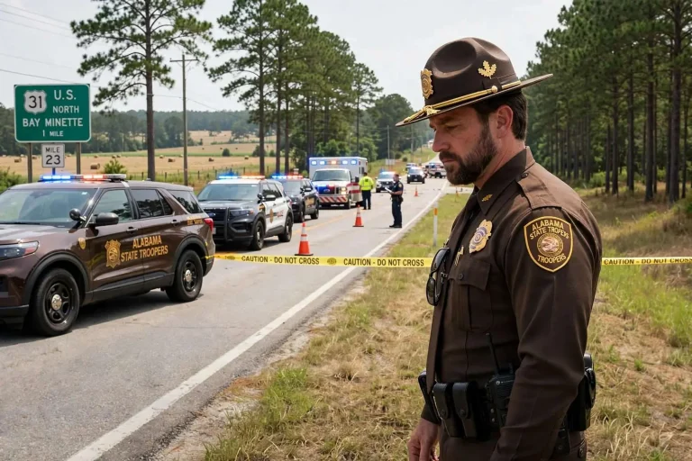 Illustration for the news story: Alabama Troopers Identify Atmore Man Killed in Multi-Vehicle Baldwin County Crash