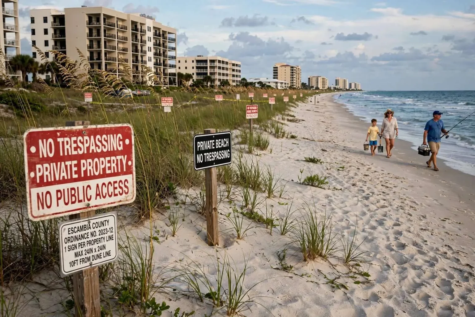 Illustration for the news story: Aug. 28 Deadline Nears in Perdido Key Beach Access Fight