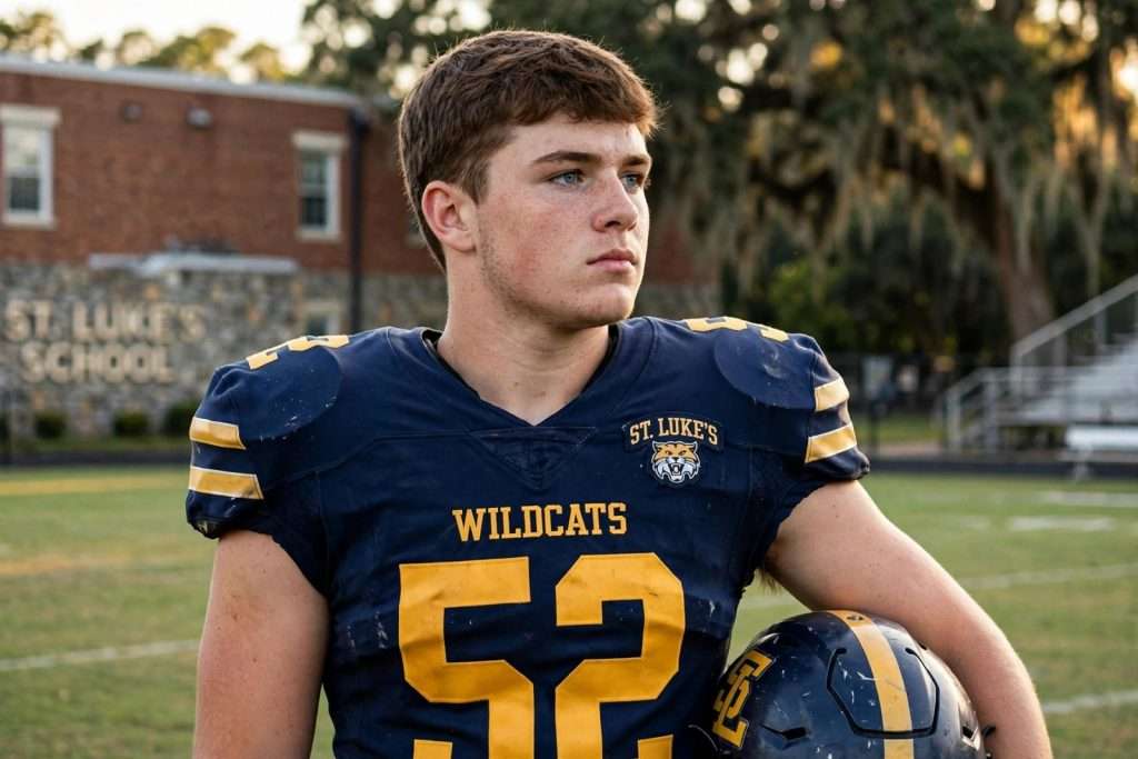 Illustration for the news story: St. Luke’s Baker Farnell Embraces Two-Way Role, Leadership Ahead of Senior Season