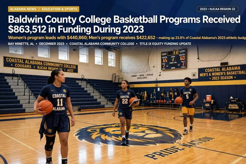 Illustration for the news story: Baldwin County College Basketball Programs Received $863,512 in Funding During 2023