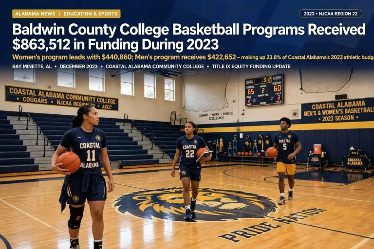 Illustration for the news story: Baldwin County College Basketball Programs Received $863,512 in Funding During 2023