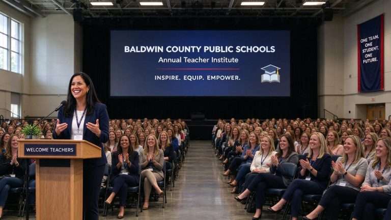 Illustration for the news story: Baldwin County Public Schools Welcomes Teachers Back With Annual Institute