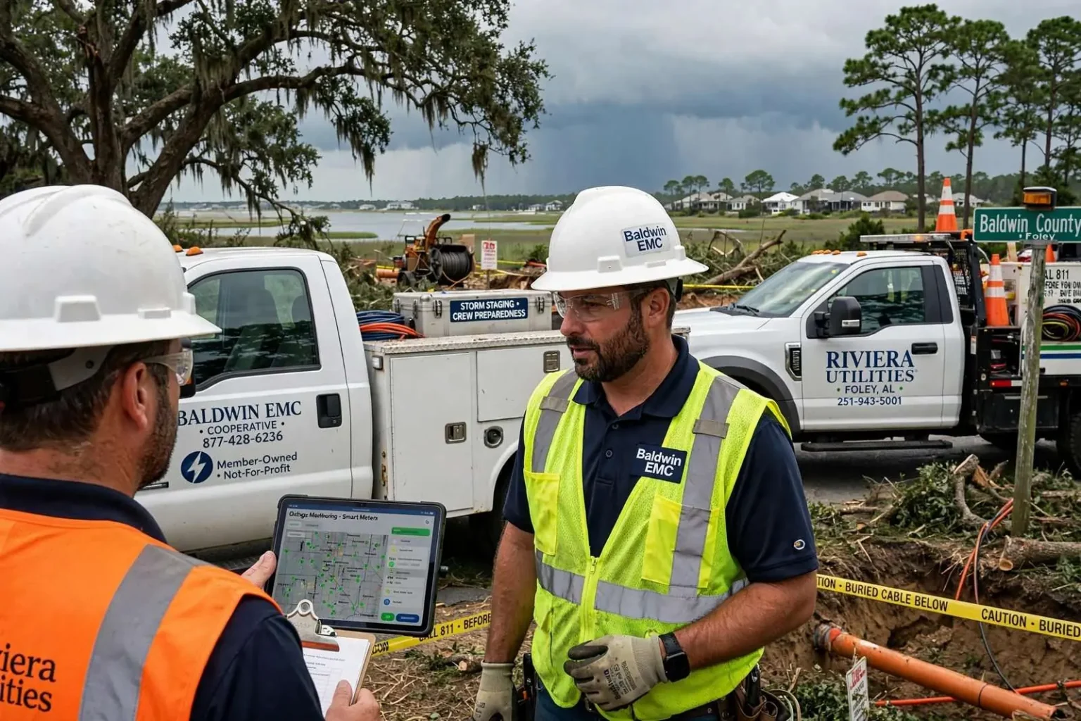Illustration for the news story: Twenty Years, 70% More People: How Baldwin County’s Utilities Rebuilt for the Next Big Storm