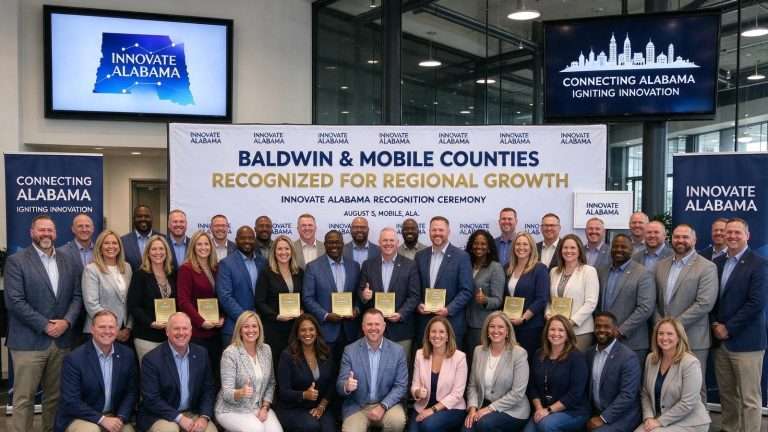 Illustration for the news story: Baldwin, Mobile County Organizations Recognized by Innovate Alabama for Regional Growth
