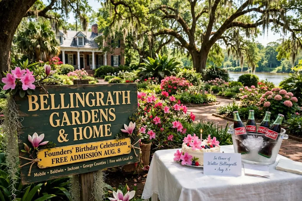 Illustration for the news story: Bellingrath Gardens Celebrates Walter Bellingrath’s Birthday With Free Admission Aug. 8