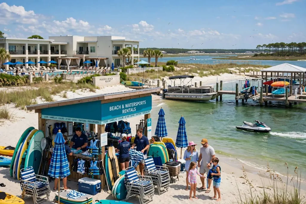 Illustration for the news story: Best Places to Stay on Alabama’s Beaches for Beach Gear and Watersports Rentals