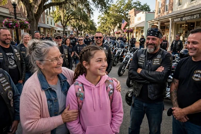 Illustration for the news story: Bikers Rally Behind Fairhope Middle Schooler Facing Bullying