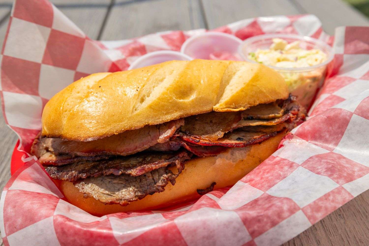 Smoked brisket plate
