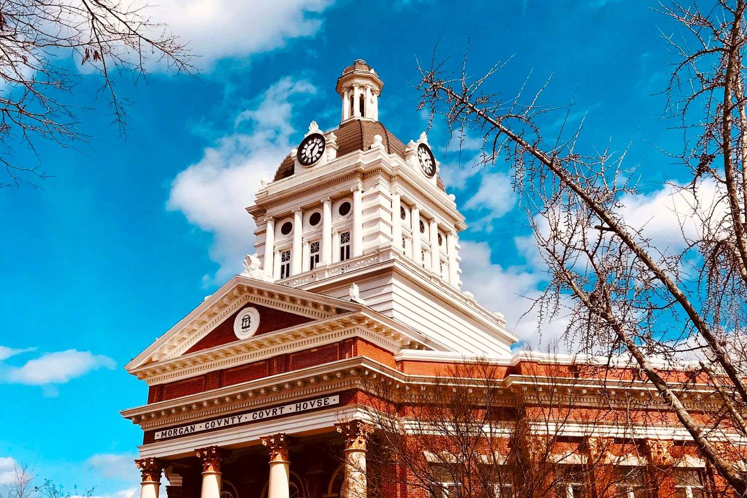 The Washington County courthouse in Chatom Alabama