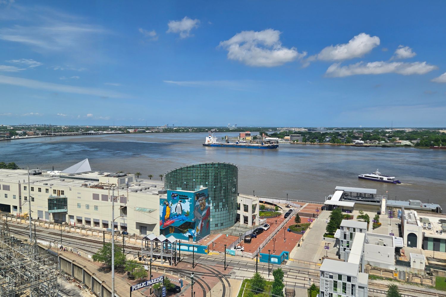 View of the Pascagoula, Mississippi waterfront