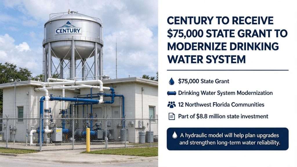 Illustration for the news story: Century to Receive $75,000 State Grant to Modernize Drinking Water System
