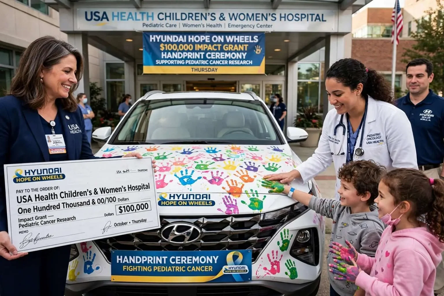 Illustration for the news story: Children’s & Women’s Hospital Receives $100,000 Grant for Pediatric Cancer Research