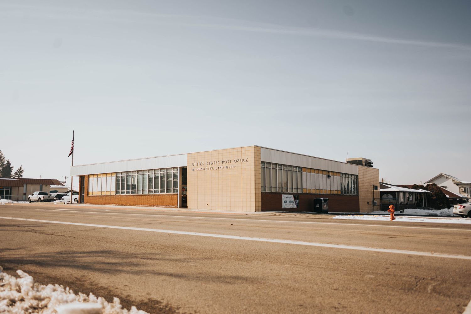 Exterior of a small-town government license office in Citronelle, Alabama