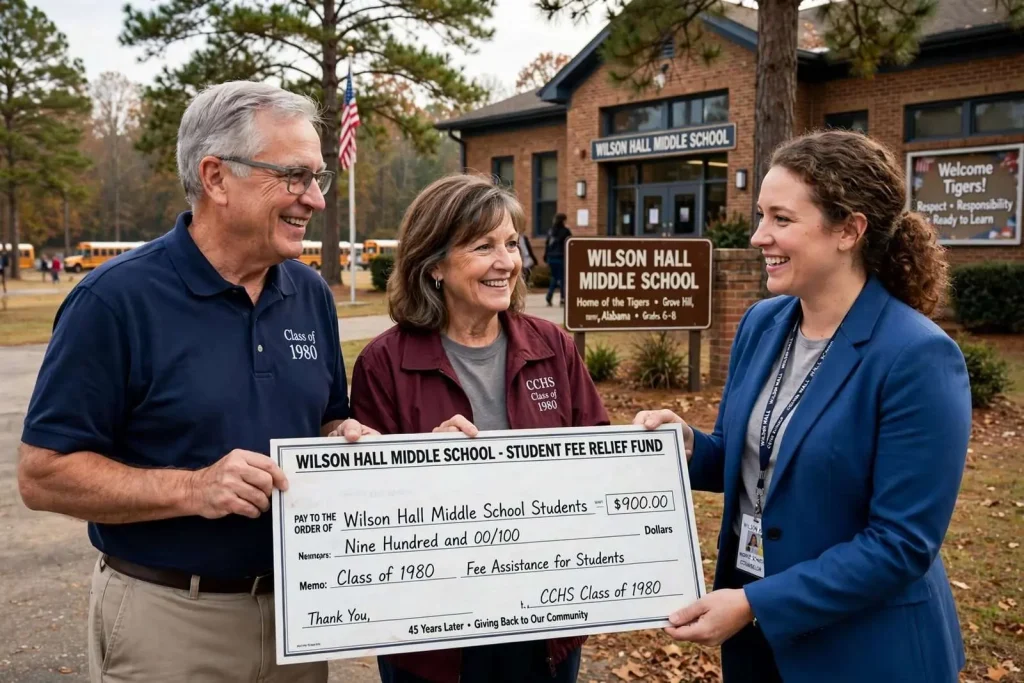Illustration for the news story: Clarke County High Class of 1980 Gives to Wilson Hall Students