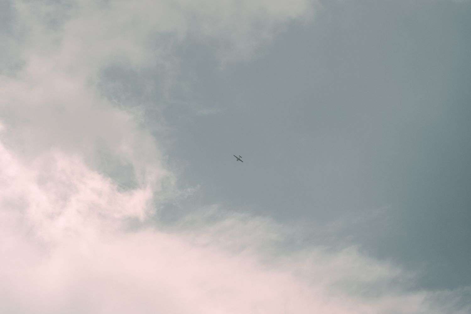 A cloudy sky