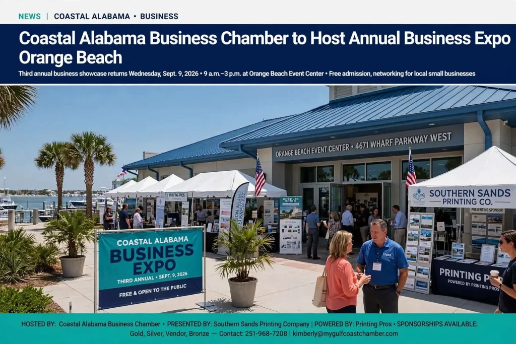 Illustration for the news story: Coastal Alabama Business Chamber to Host Annual Business Expo in Orange Beach