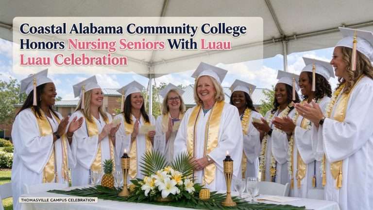 Illustration for the news story: Coastal Alabama Community College Honors Nursing Seniors With Luau Celebration