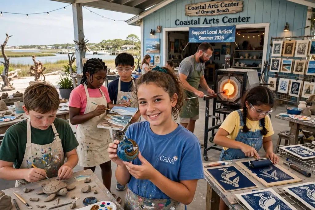 Illustration for the news story: Coastal Arts Center Wraps an ‘Epic’ Summer of Kids’ Camps