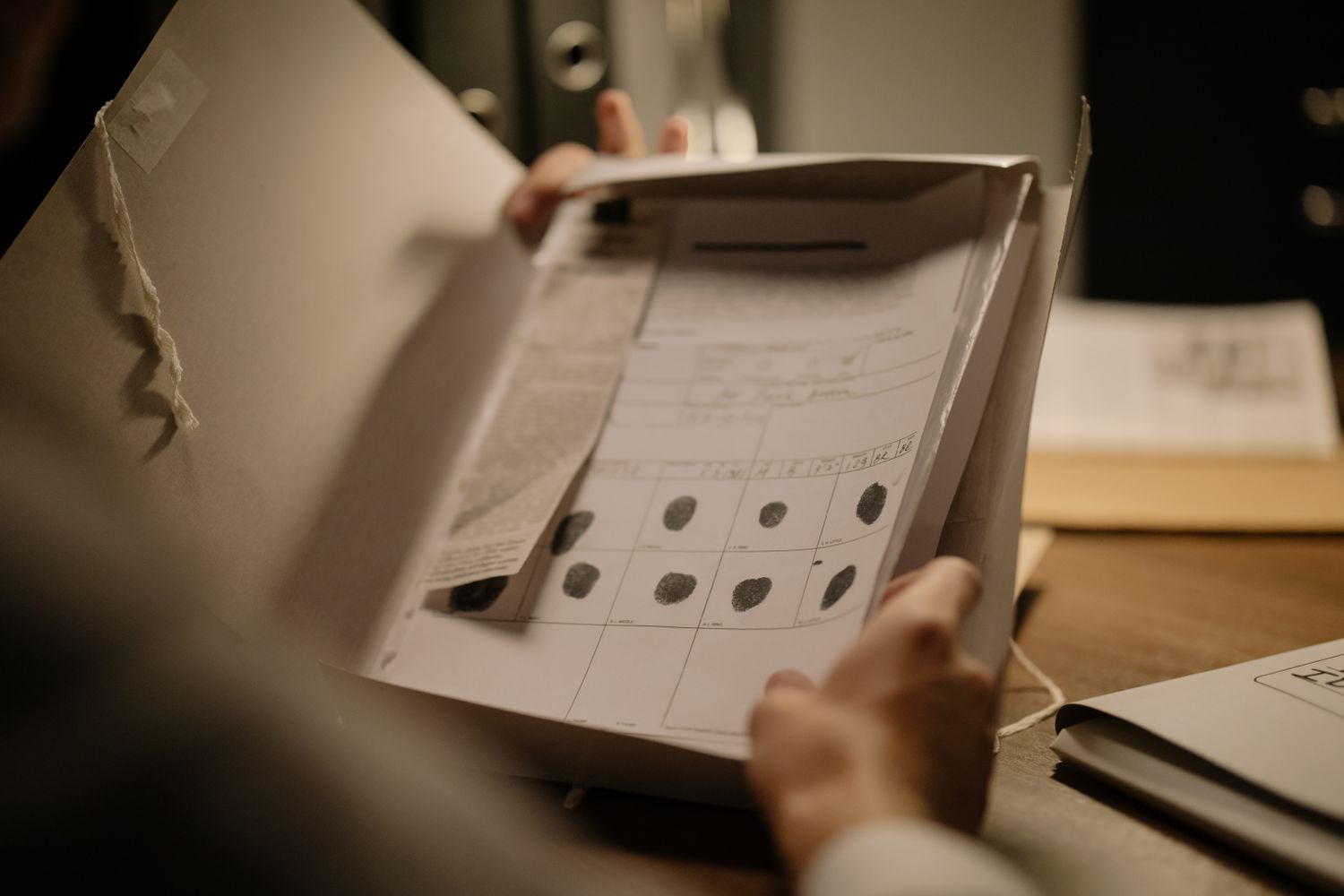 Police case file and evidence from a 1993 cold case murder investigation
