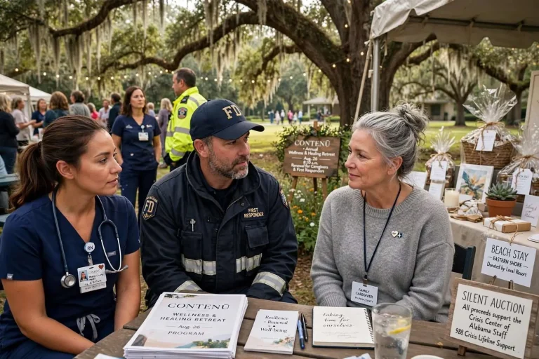 Illustration for the news story: Contenū to Host Wellness Retreat, Silent Auction Benefiting Crisis Center of Alabama Staff