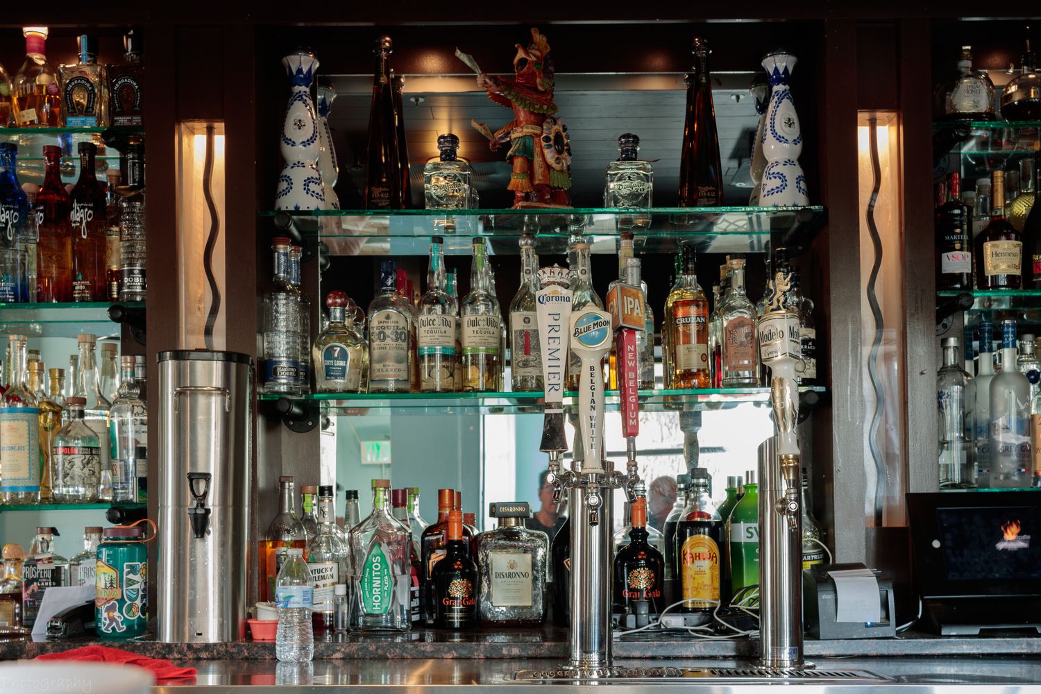 Interior of a downtown Mobile restaurant and bar