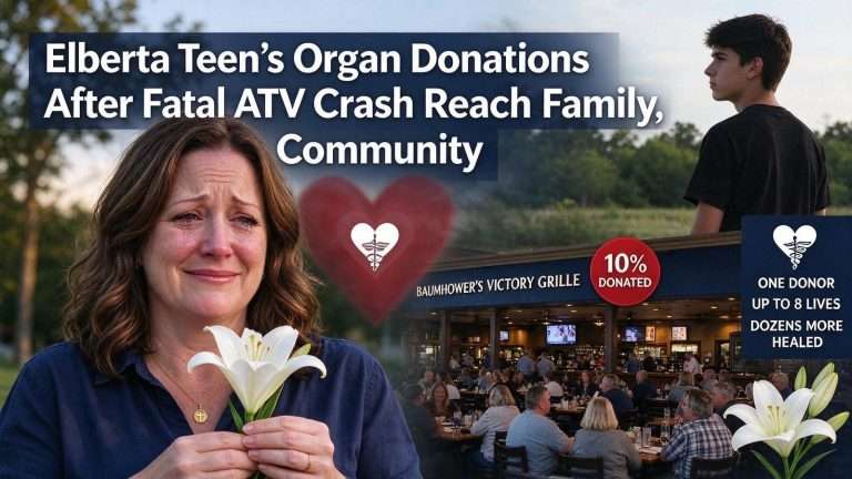 Illustration for the news story: Elberta Teen’s Organ Donations After Fatal ATV Crash Reach Family, Community