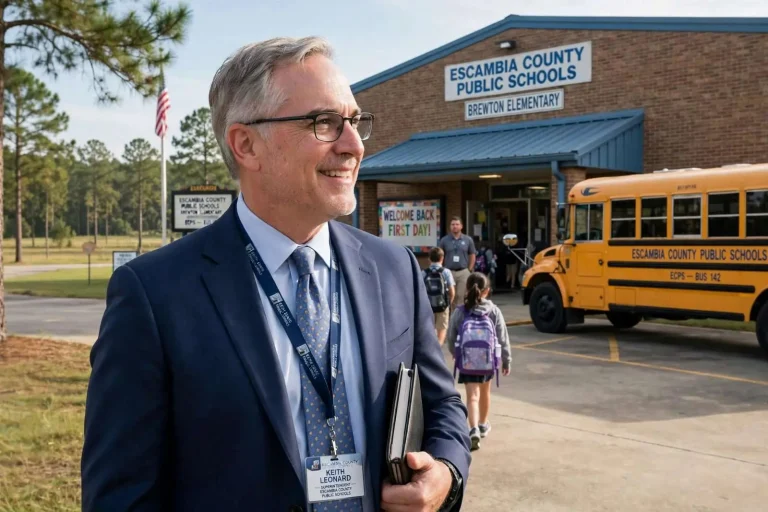 Illustration for the news story: Escambia Schools Superintendent Says Smooth First Day Sets High Bar for the Year Ahead